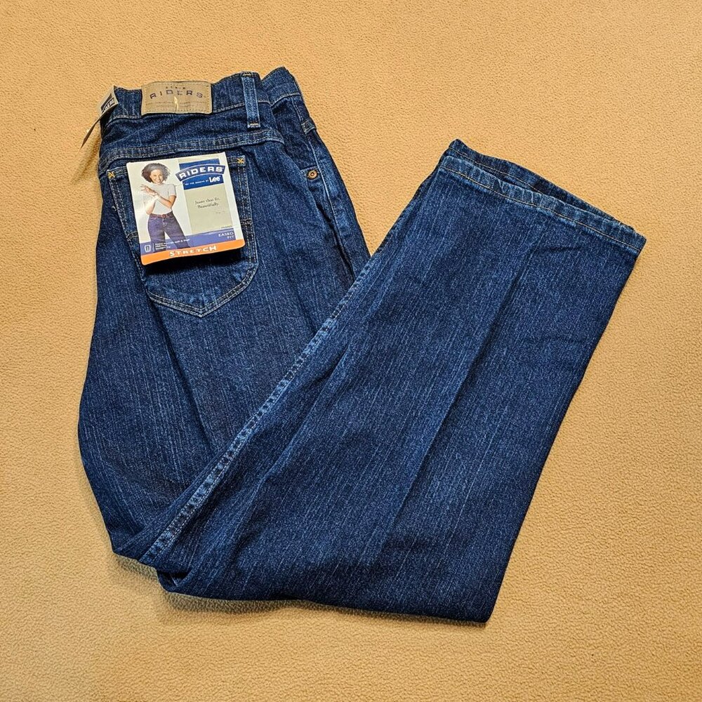 Size 16 Petite Riders Blue Denim Eased Fit Jeans NWT (JN203)